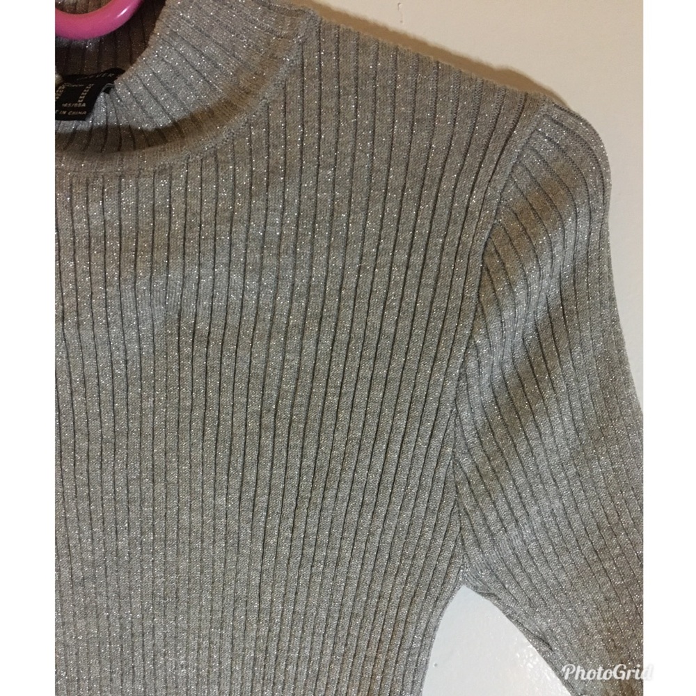 Metallic Ribbed Bodycon Dress- Forever21 - Picture 4 of 5